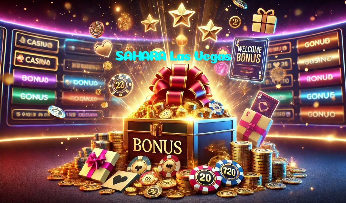 SAHARA Las Vegas خوش آمدید بونس +600% پیشکش موبائل ایپ کے پروموشن سیکشن میں دکھائی دیتی ہے۔
